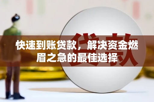 大树快速到账贷款，解决资金燃眉之急的最佳选择