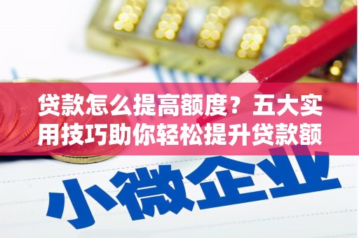 大树贷款怎么提高额度？五大实用技巧助你轻松提升贷款额度