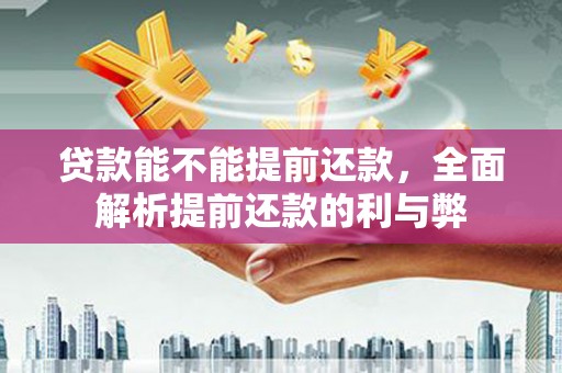 大树贷款能不能提前还款，全面解析提前还款的利与弊