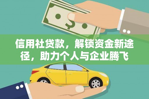 大树信用社贷款，解锁资金新途径，助力个人与企业腾飞
