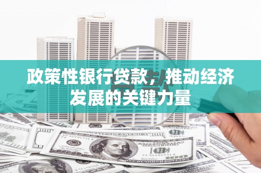 大树政策性银行贷款，推动经济发展的关键力量