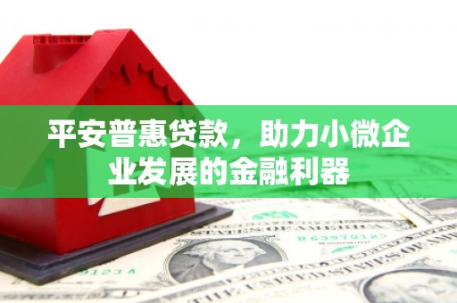 大树平安普惠贷款，助力小微企业发展的金融利器