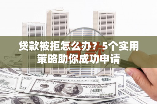 大树贷款被拒怎么办？5个实用策略助你成功申请